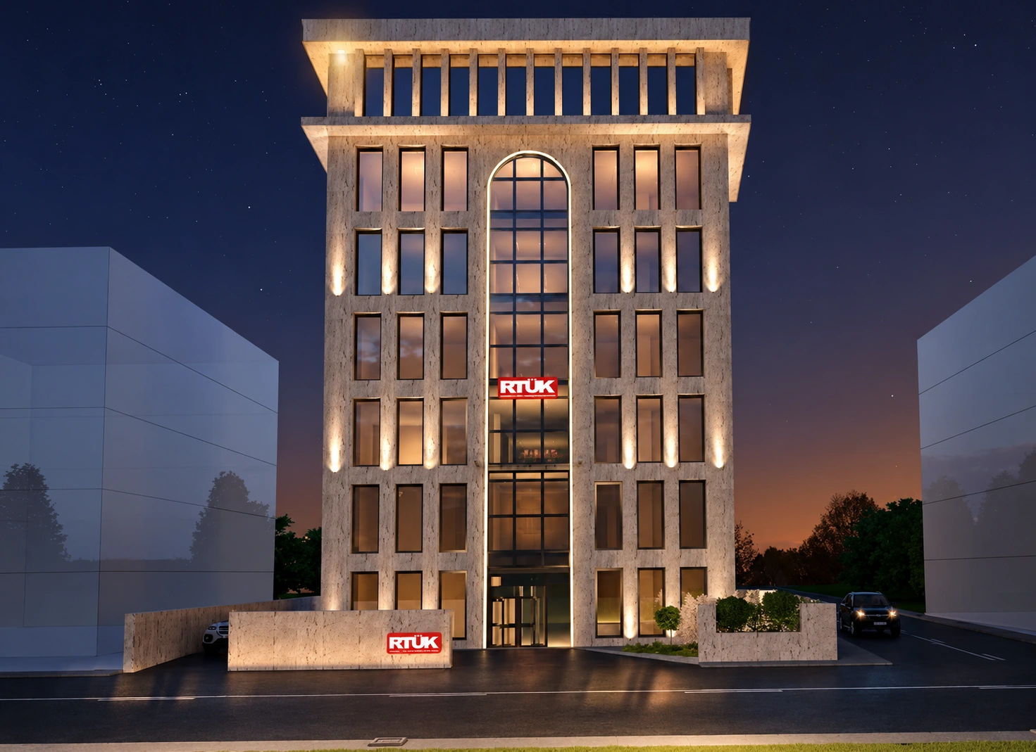 RTÜK Yeni Hizmet Binası — Mimari görselleştirme